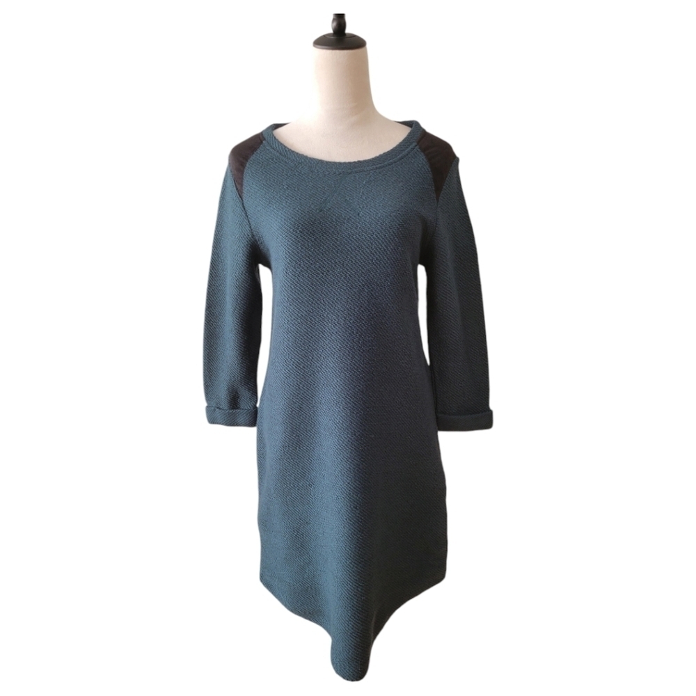 Soft Surroundings Green Knit Dress Size Medium Petite - Picture 1 of 5